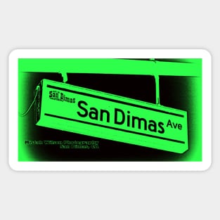 San Dimas Avenue, San Dimas, California by Mistah Wilson Sticker